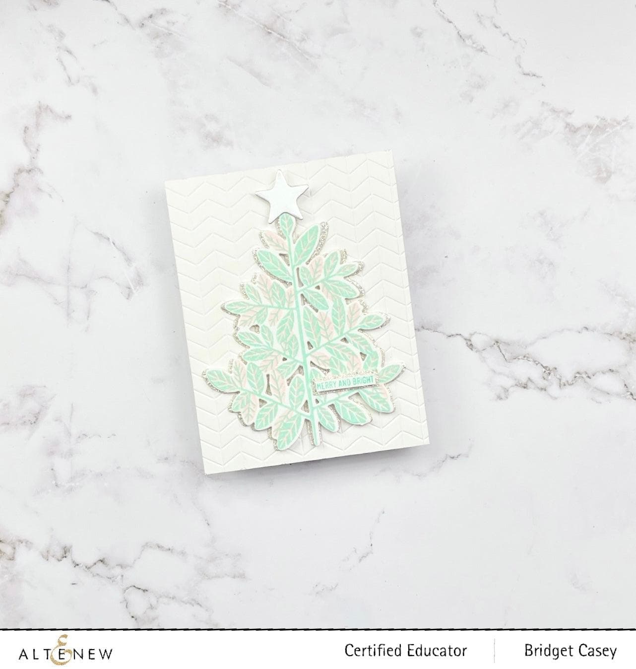 Festive Tree Stamp Set for DIY Holiday Cards, Scrapbooking & Gift Wrapping - Christmas Crafting Supplies
