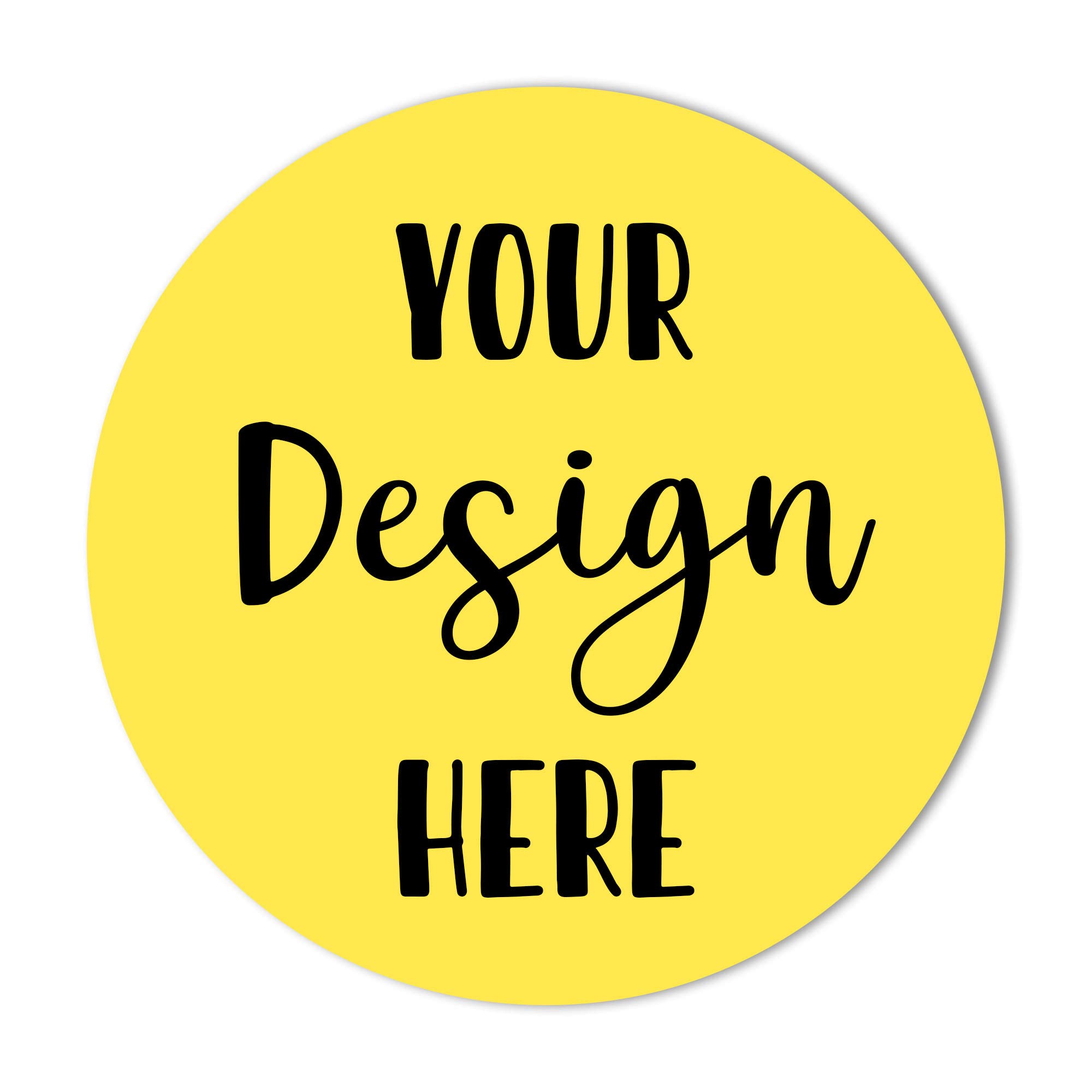 Custom Round Stickers 1.5 Inch - 120 Personalized Glossy Labels for Business Logo, Branding & Packaging | Perfect for Product Labels, Water Bottles, Laptop Decals & Gift Packaging