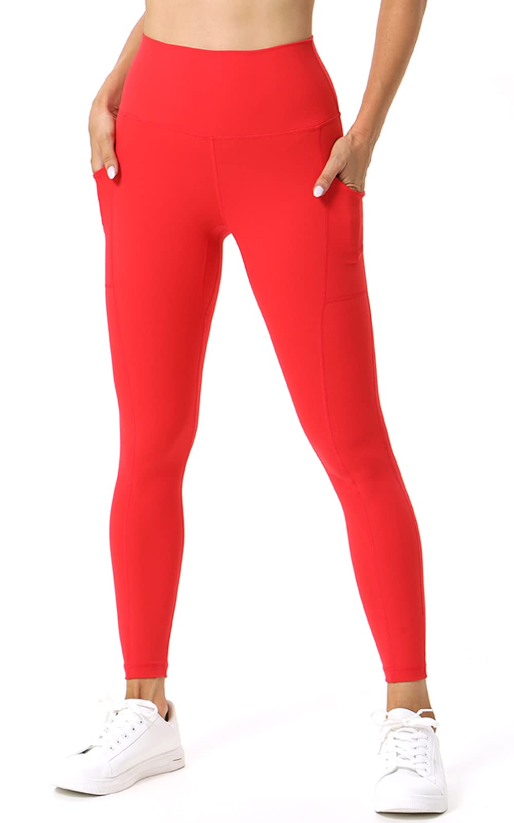 Best Women's High Waisted Yoga Leggings with Pockets - Stretchy Tummy Control Workout Running Pants for Gym, Yoga & Active Lifestyle