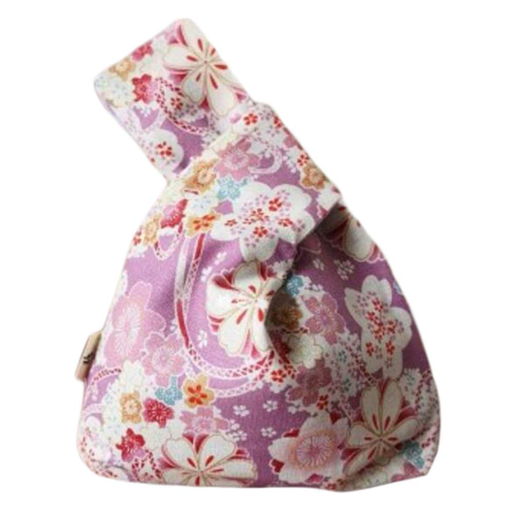 Japanese Kimono Knot Bag - Stylish Tote Wallet Satchel for Women - Small Size A03 - Perfect for Beach, Travel, and Everyday Use