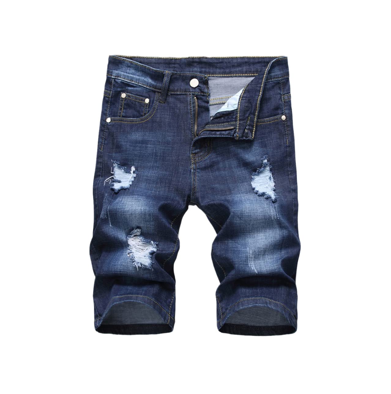 KEHAIOO Men's Stretch Denim Shorts - Summer Slim Fit Bermuda Cotton Casual Shorts for Men | Perfect for Beach, Vacation & Everyday Wear