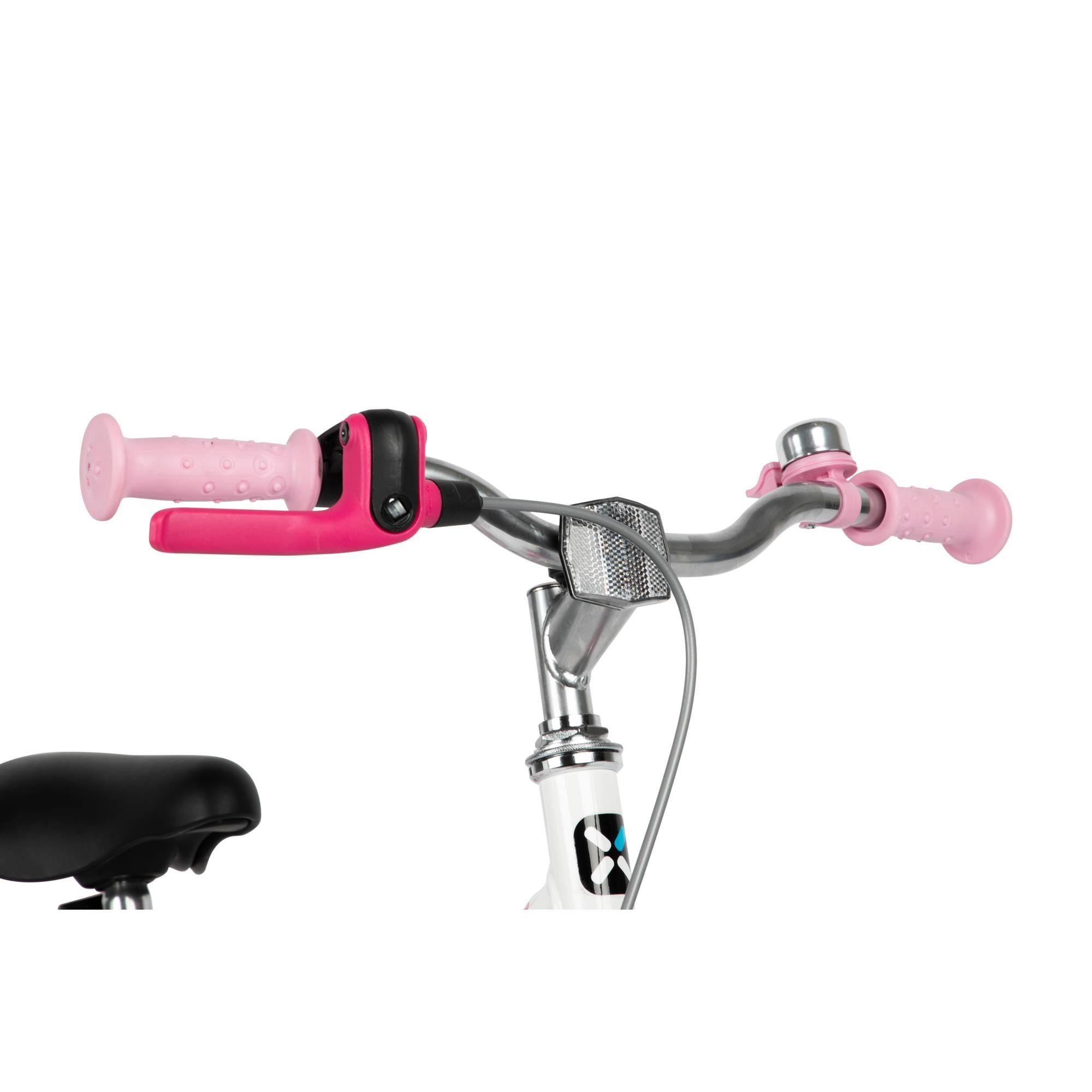 Btwin HYC500 Girls' Hybrid Bike 16 Inch for Kids Age 3-7 to 4-0 | Perfect for Neighborhood Rides, Park Adventures & Learning to Cycle
