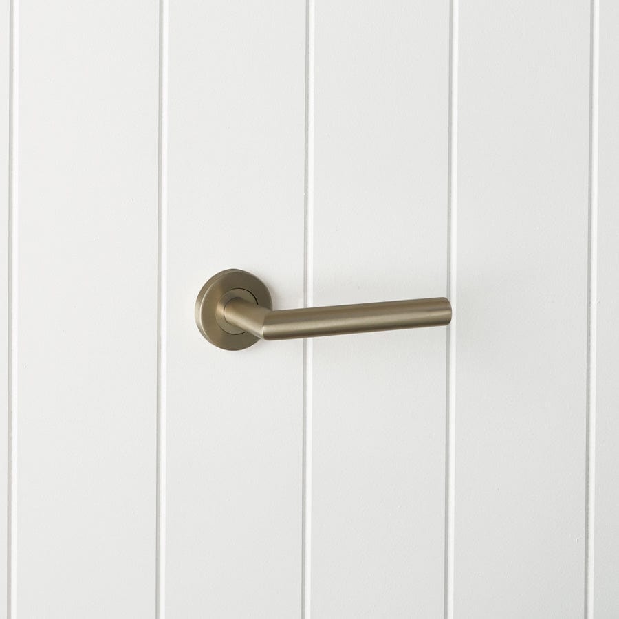Sydney Brushed Brass Door Handle - Elegant & Durable Hardware for Modern Homes, Bedrooms & Offices