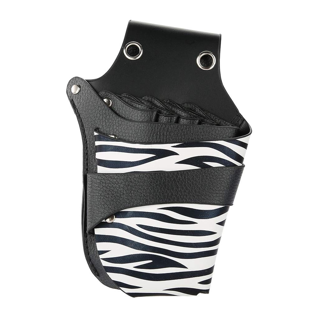 Professional Hair Scissor Holster Pouch - Barber Shears Holder with Rivet Clips for Hair Stylists & Salon Professionals | Durable Salon Scissors Kit Bag for Hairdressing, Styling & Travel Use