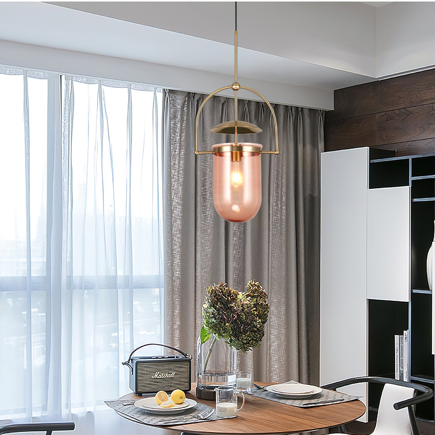 Creative Barrel Pendant Light - Modern Industrial Hanging Lamp for Kitchen Island, Dining Room & Living Room Decor