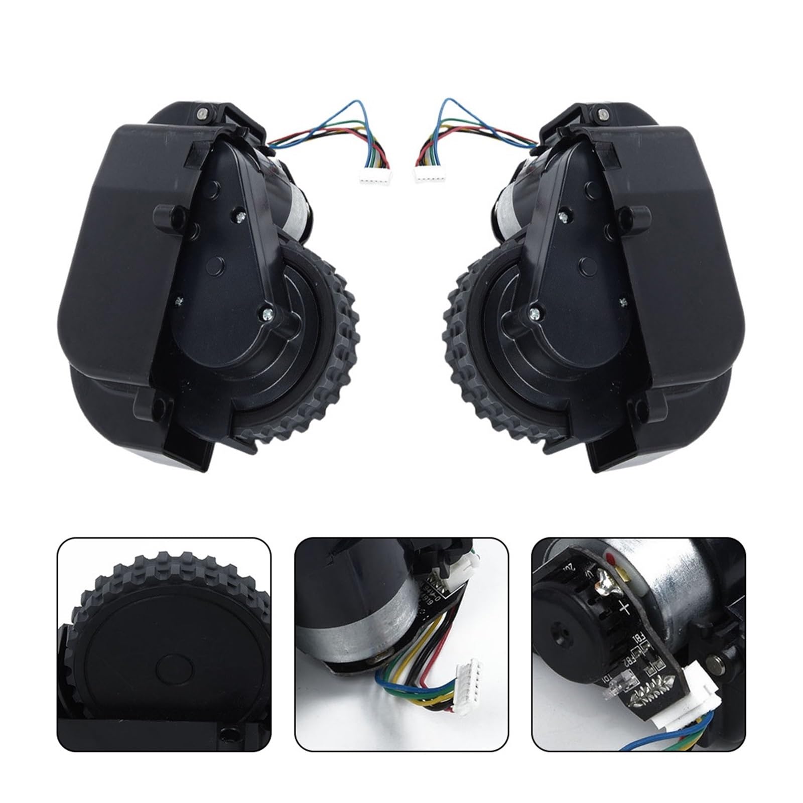 McbeAn Vacuum Cleaner Wheel Motor Replacement for Ecovacs Deebot N79S N79 & Ikohs S14 Robot Vacuum Parts - Compatible with Robot Vacuum Cleaners for Home Cleaning Accessories (Perfect for Pet Hair, Hardwood Floors & Carpet Cleaning)