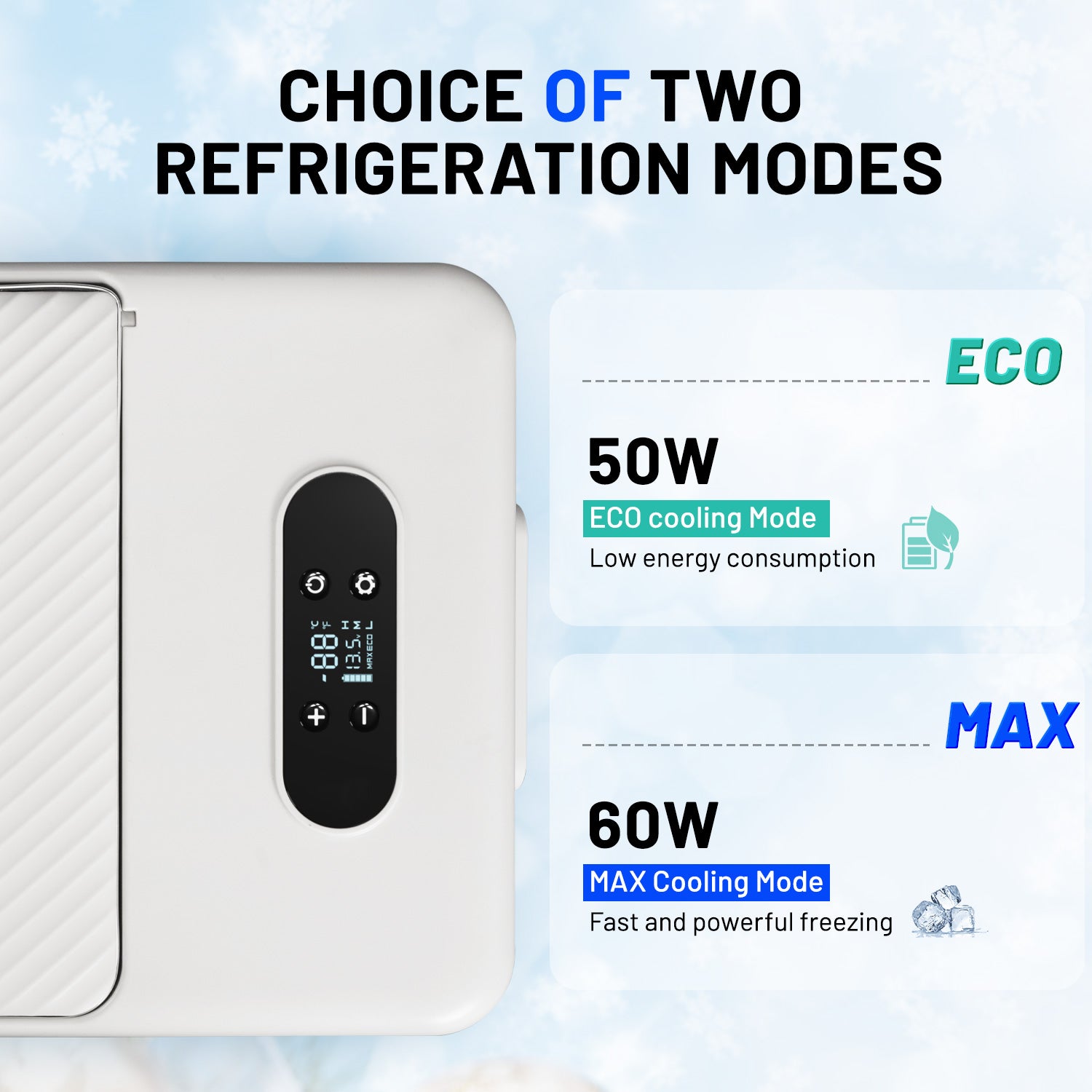Alpicool S15 12V Portable Car Refrigerator - 15 Quart Compact Freezer for Road Trips, Camping & Tailgating - White Mini Fridge for Cars, Trucks & RVs