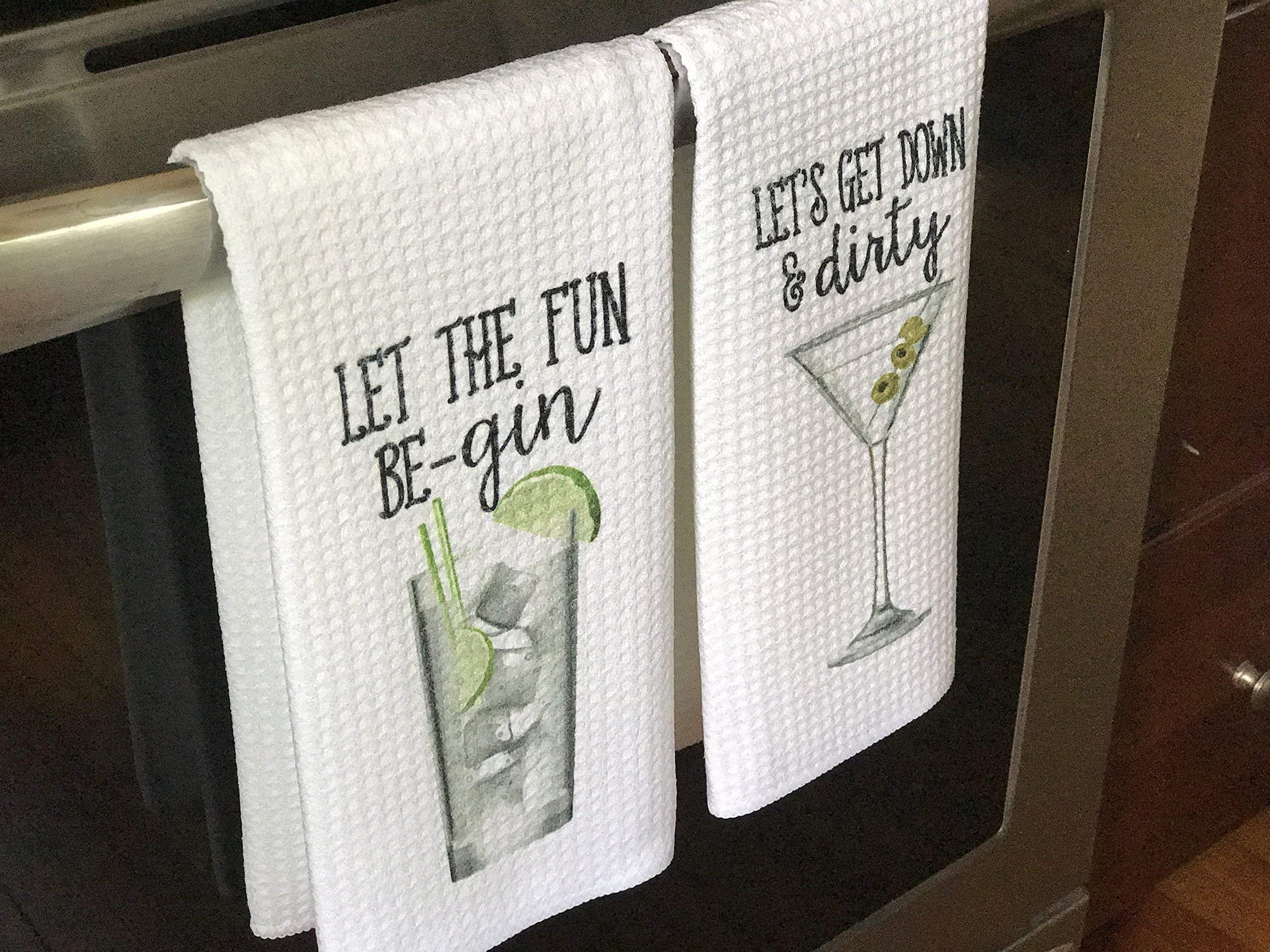 Funny Alcohol Kitchen Towel Gift for Beer & Whiskey Lovers - Perfect for Bar, Pub, Man Cave Decor & Gag Gifts
