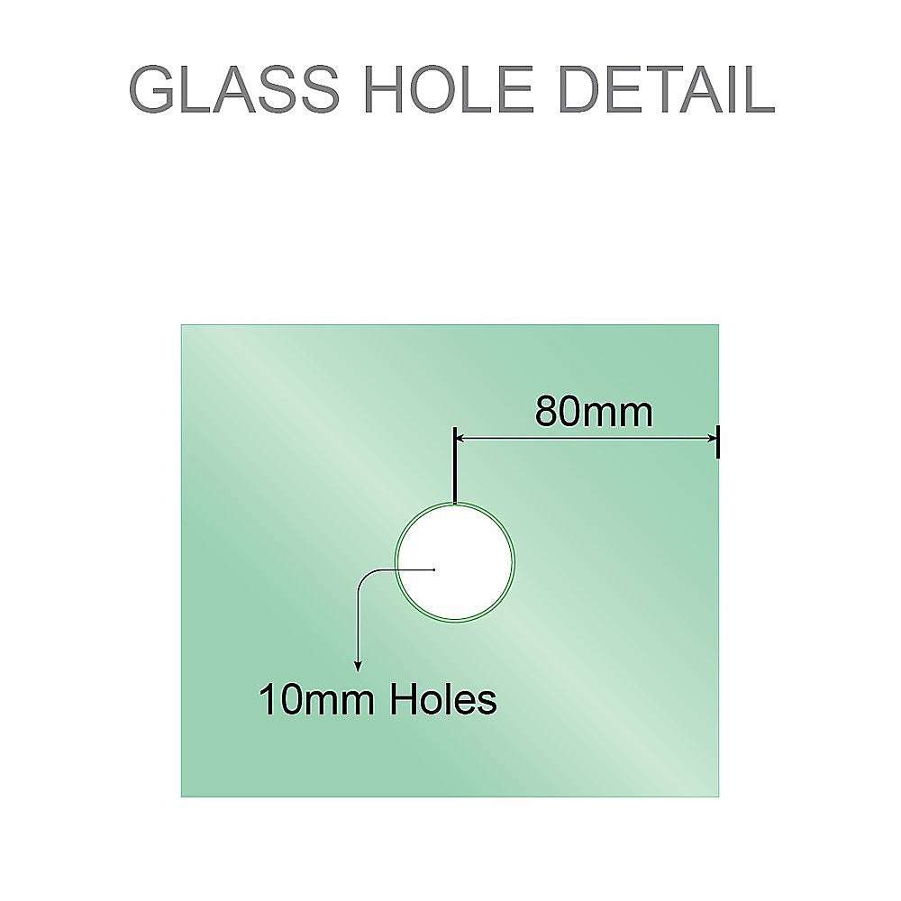 120cm Frameless Shower Screen with Chrome Channel & Brass Hinges - Square Double Pull Handle - Wall to Wall Bathroom Glass Enclosure for Modern Home & Spa Settings