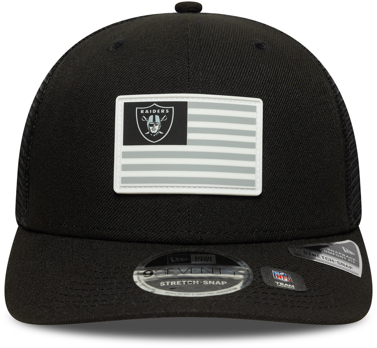 Las Vegas Raiders New Era 9Seventy Stretch Snapback NFL Team Cap - Official Licensed Adjustable Hat for Football Fans & Game Day Outfits