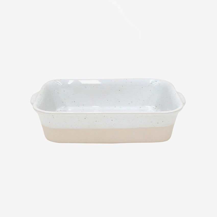 Casafina Fattoria Rectangular Baker - 12.5 x 9 Inch Stoneware Baking Dish for Casseroles, Lasagna & Desserts | Oven, Microwave & Dishwasher Safe | Perfect for Family Dinners & Holiday Baking