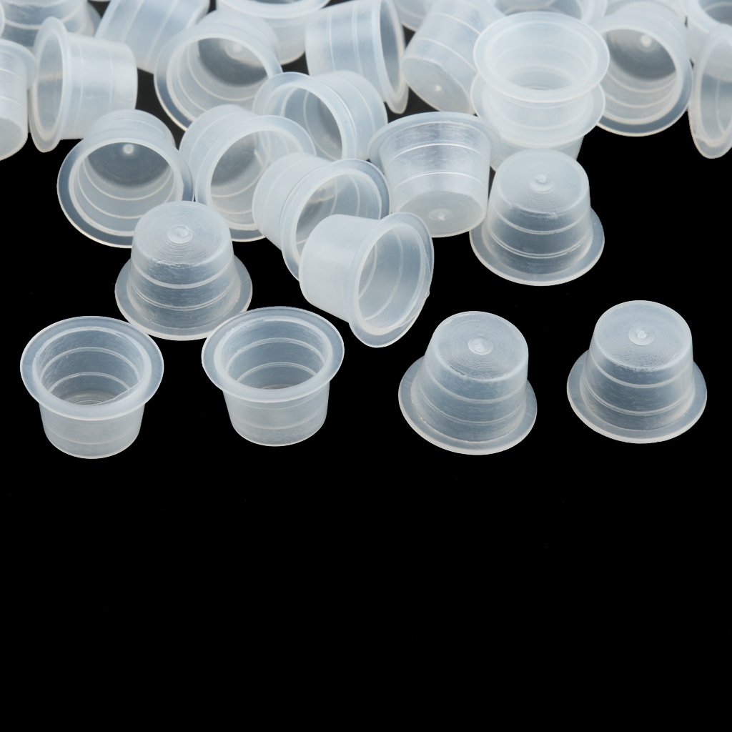 100Pcs Clear Plastic Grommets for Tattoo Machine Needles - Professional Tattoo Gun Supplies - Perfect for Tattoo Artists & DIY Tattoo Kits