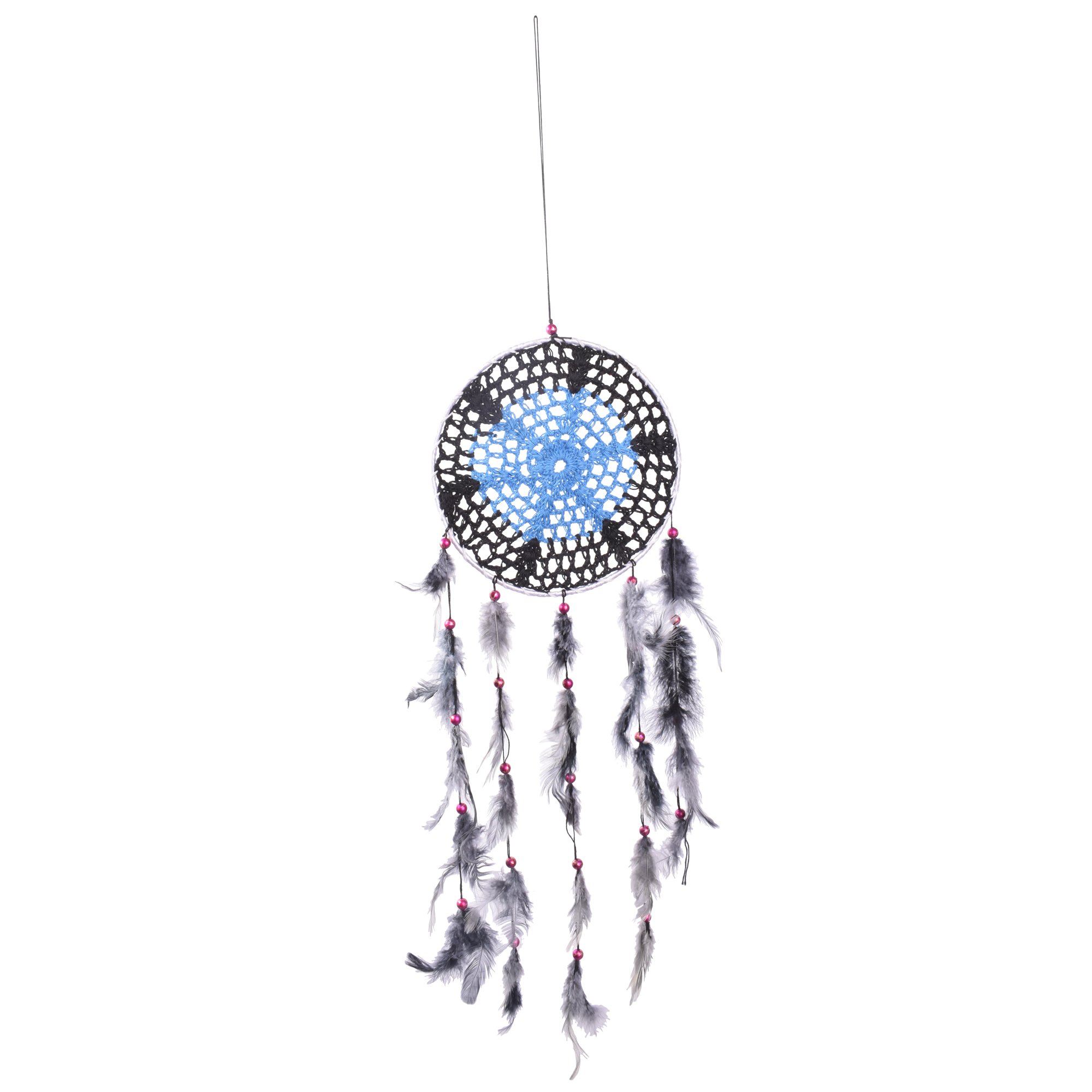 Handmade Dream Catcher - Boho Wall Hanging Decor for Bedroom, Nursery & Car - Natural Feathers & Beads - Spiritual Home Decor Gift for Women, Housewarming, Birthday | Perfect for Meditation Spaces & Bohemian Style Rooms
