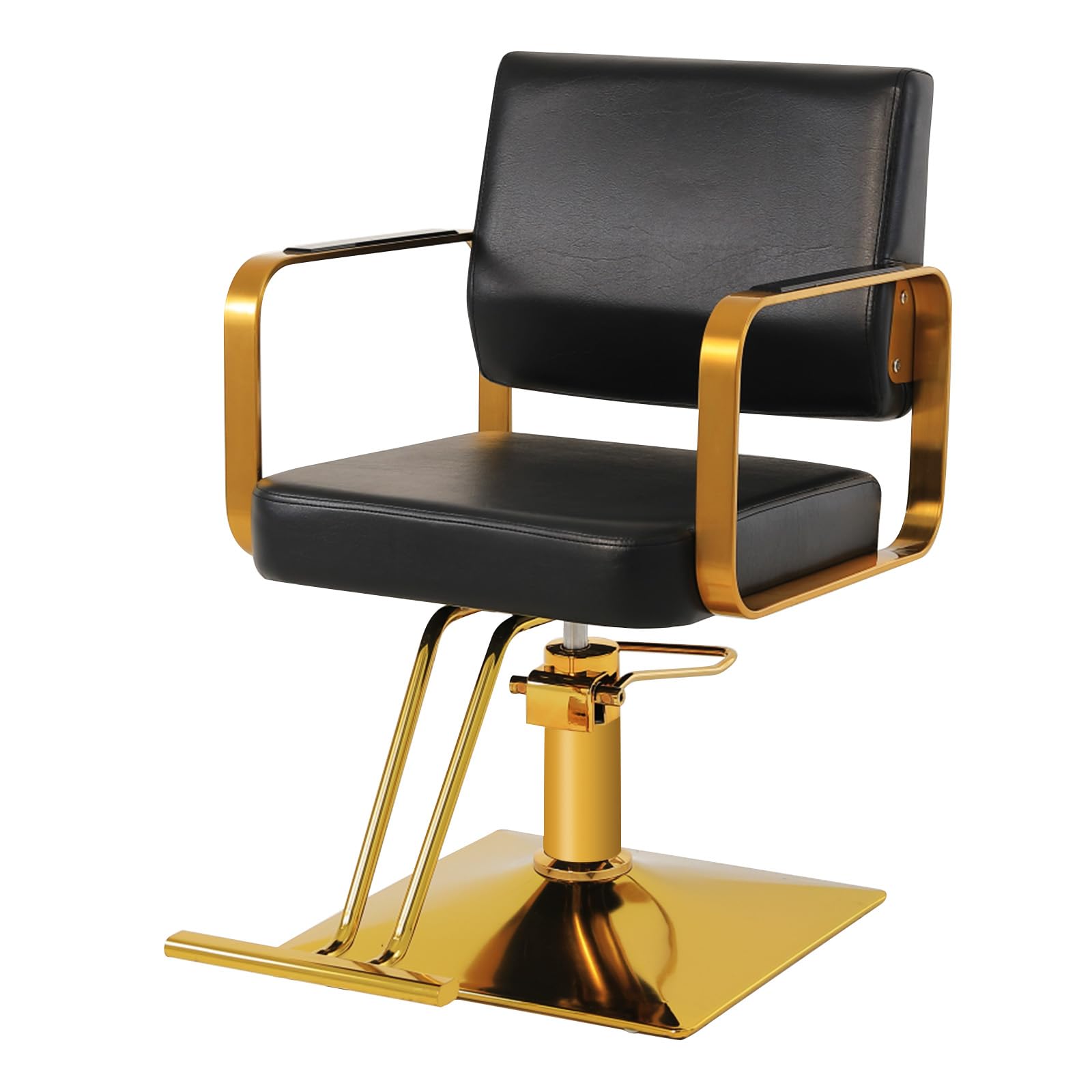 Professional Hydraulic Salon Chair - 360 Degree Rotating Barber Styling Chair with Pump for Hair Salons, Tattoo & Beauty Studios | Durable Spa Equipment for Stylists, Cosmetologists & Tattoo Artists (Non-Tilting Design) | Perfect for Hair Cutting, Coloring, Barber Services & Tattoo Sessions