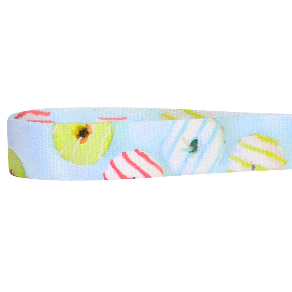 Custom Embroidered Blueberry Pet Donut Dog Collar - Adjustable Large Size with Personalized Pet Name & Phone Number | Durable & Stylish Collar for Big Dogs, Perfect for Walks, Training & Gifts