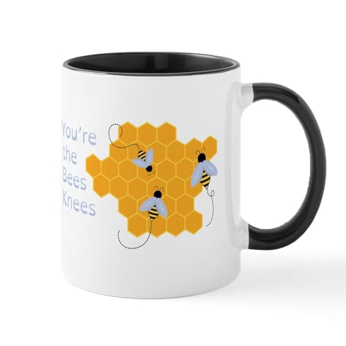 White/Black Inside - The Bees Knees Mugs