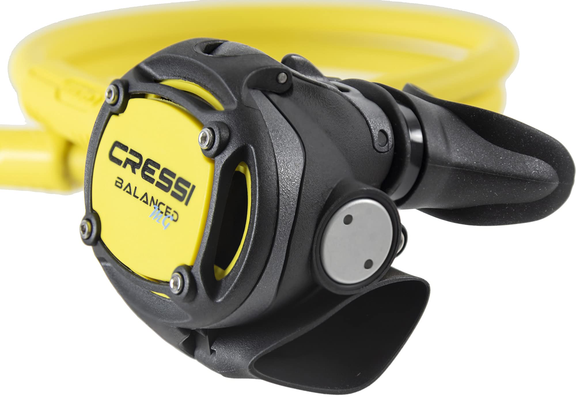 Cressi Octopus MG Balanced Snorkeling Regulator - Yellow for Scuba Diving, Freediving & Underwater Exploration