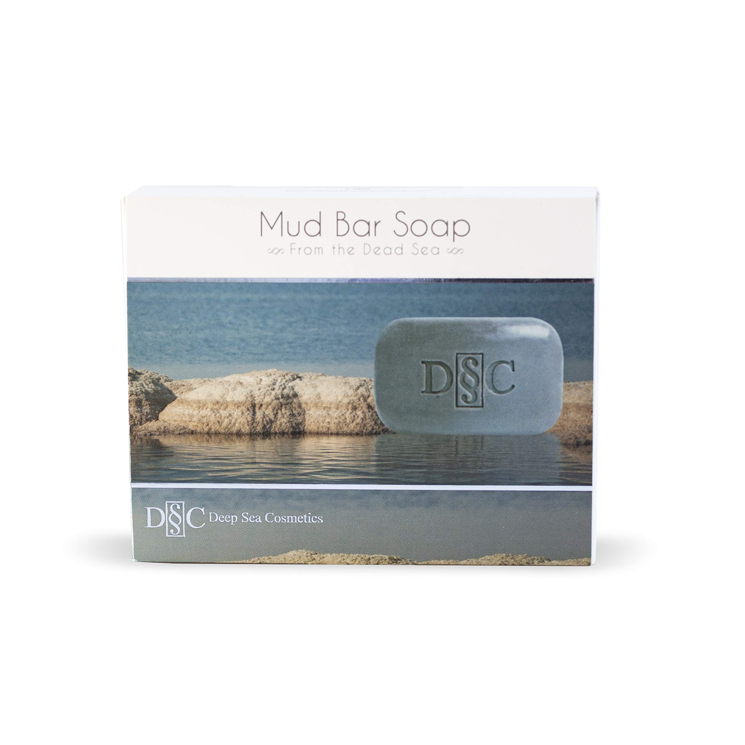 Deep Sea Cosmetics Dead Sea Mud Soap - Natural Nourishing Facial & Body Cleanser with Dead Sea Minerals for Acne, Blackheads & Dry Skin (4 Pack) - Perfect for Spa, Travel & Daily Skincare Routine