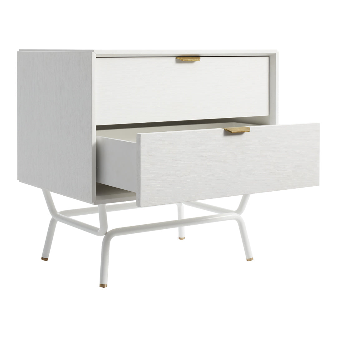 Modern Blu Dot Dang Nightstand - Minimalist Bedside Table with Storage Shelf | Perfect for Small Spaces, Bedrooms & Apartments