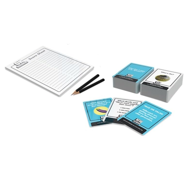 OK Boomer - Old School vs New School Trivia Card Game with 220 Cards | Fun Family Party Game for Adults & Teens | Perfect for Game Nights, Gatherings & Nostalgic Challenges