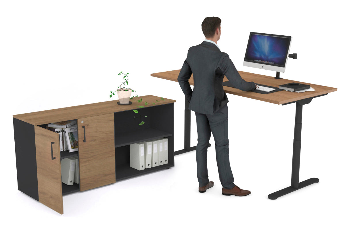 Flexi Premium Height Adjustable Standing Desk - 1800L x 700W Electric Sit Stand Workstation for Home Office, Gaming & Study - Ergonomic Executive Desk for Productivity & Comfort