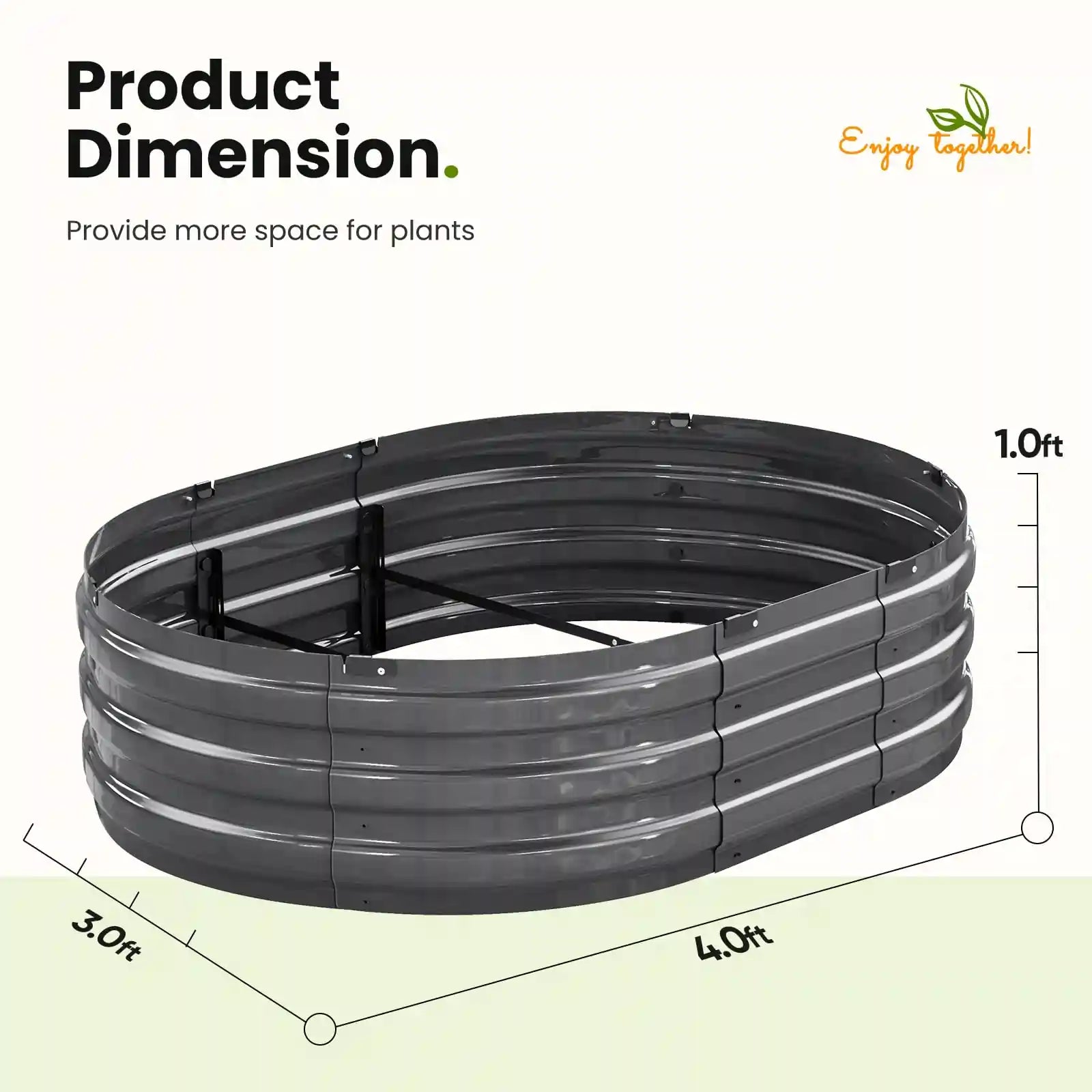 2 Pack Screwless Raised Garden Beds - Easy Assembly Metal Planter Box for Vegetables, Flowers & Herbs - Perfect for Backyard, Patio & Urban Gardening