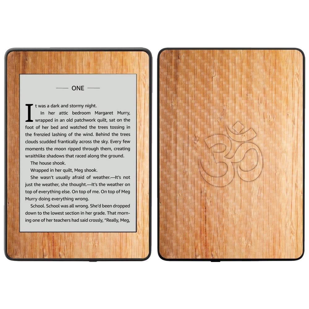 Premium Carbon Fiber Skin for Amazon Kindle Paperwhite 2018 (10th Gen) - Bamboo Ohm Design | Waterproof Protective Cover with Durable Textured Finish | Easy Application & Removal | Made in USA | Perfect for Travel, Reading & Outdoor Use