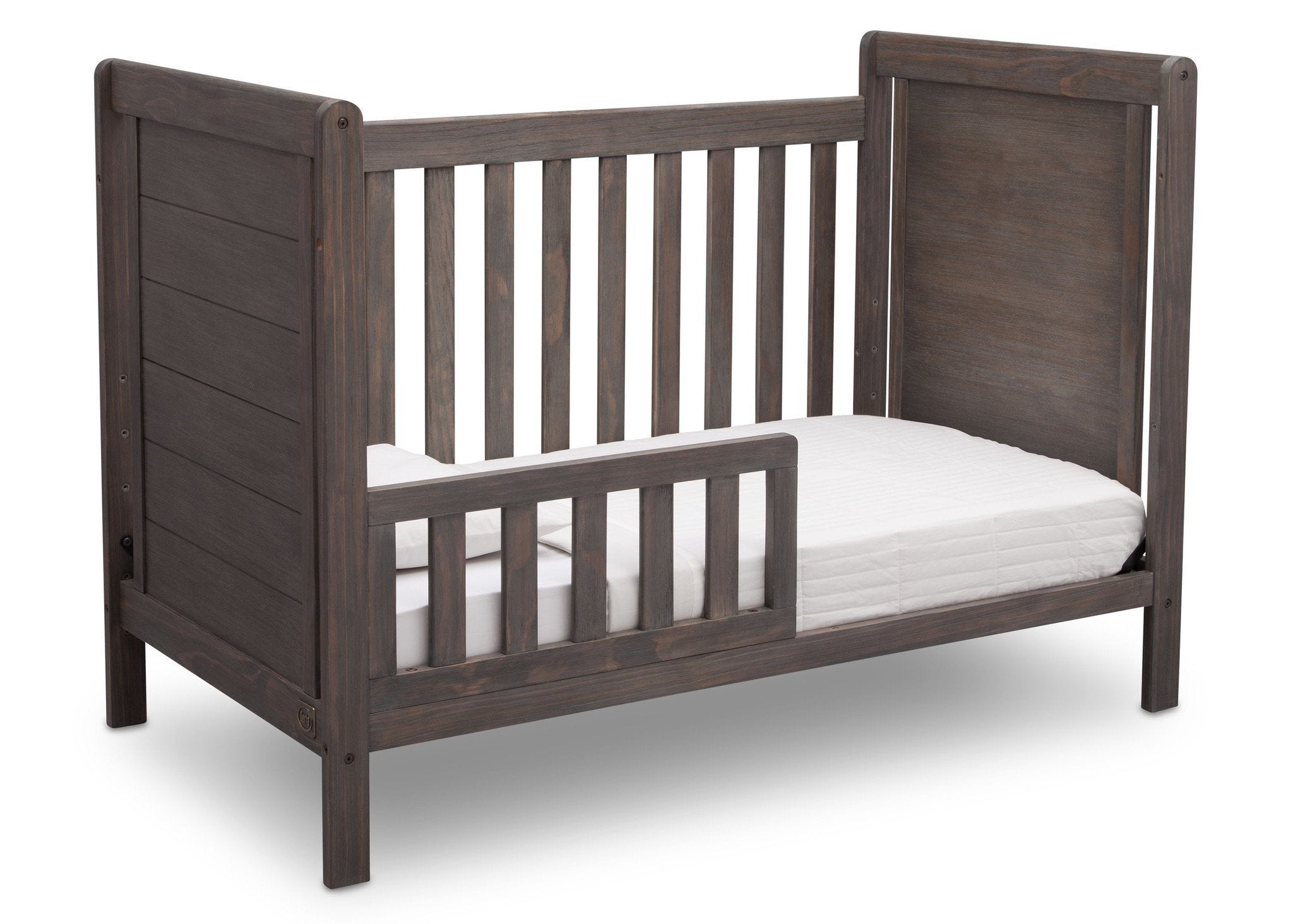 4-in-1 Convertible Baby Crib with Changing Table - White Modern Nursery Furniture for Toddlers & Newborns - Perfect for Small Spaces & Daycare Centers