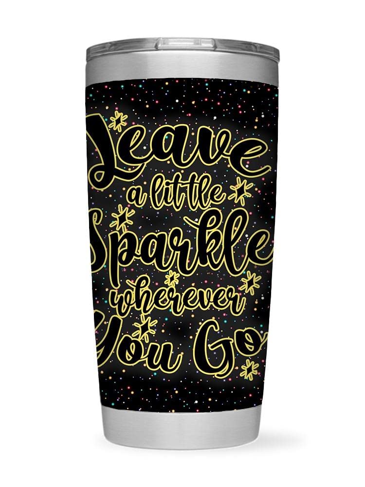 Sparkle Tumbler - Insulated Stainless Steel Cup with Glitter Design, 20oz, BPA-Free, Keeps Drinks Hot/Cold for Hours - Perfect for Coffee, Tea, Water & Smoothies | Great Gift for Women & Men, Office, Gym, Travel