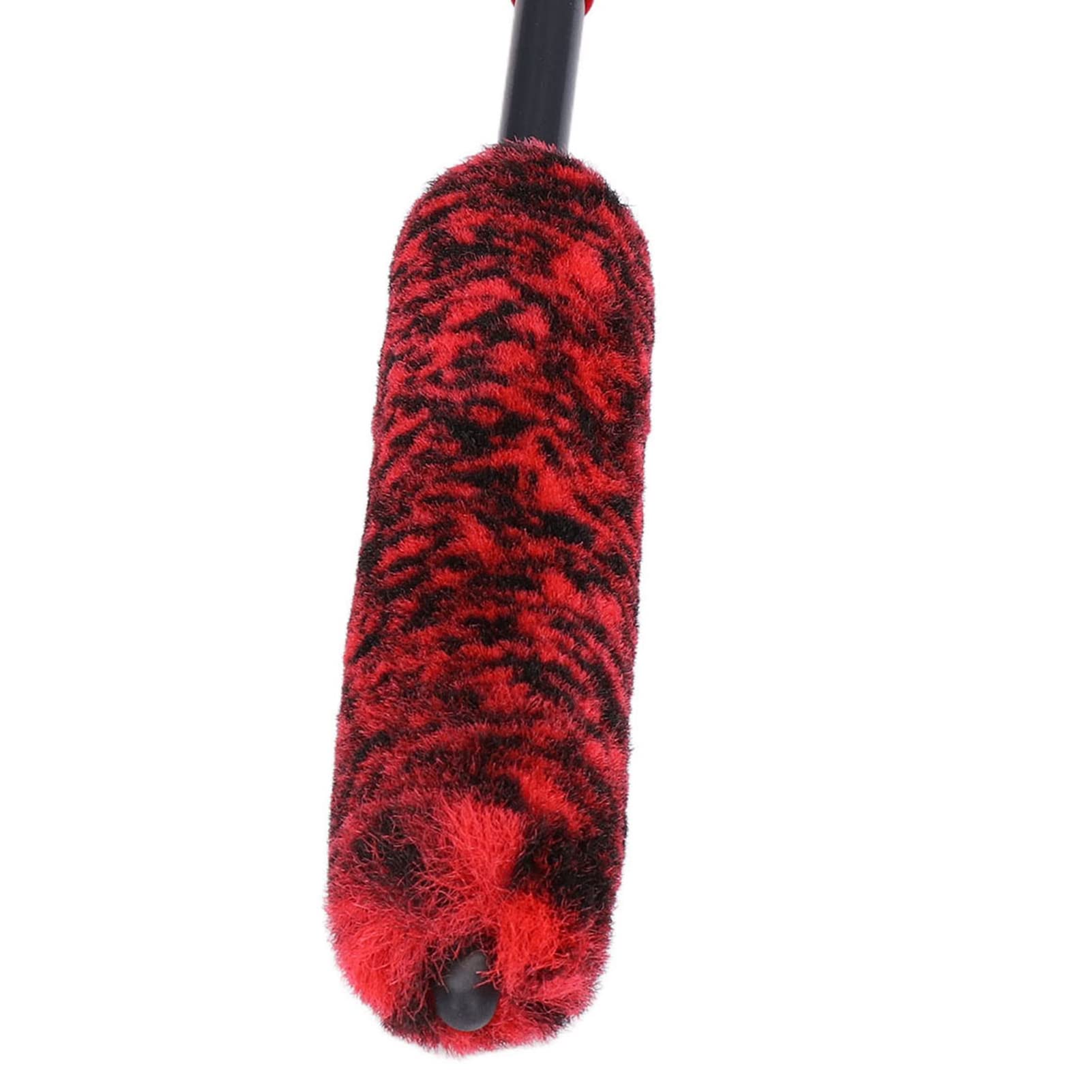 Universal Car Wheel Hub Cleaning Brush - Flexible Long Handle Tire Detailing Brush for Alloy Rims & Fenders (Red) - Perfect for Car Wash, Auto Detailing & Wheel Maintenance