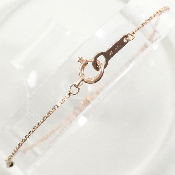 4℃ K10PG Diamond Bracelet - 18K Rose Gold Plated Elegant Jewelry for Women - Perfect for Weddings, Anniversaries & Special Occasions
