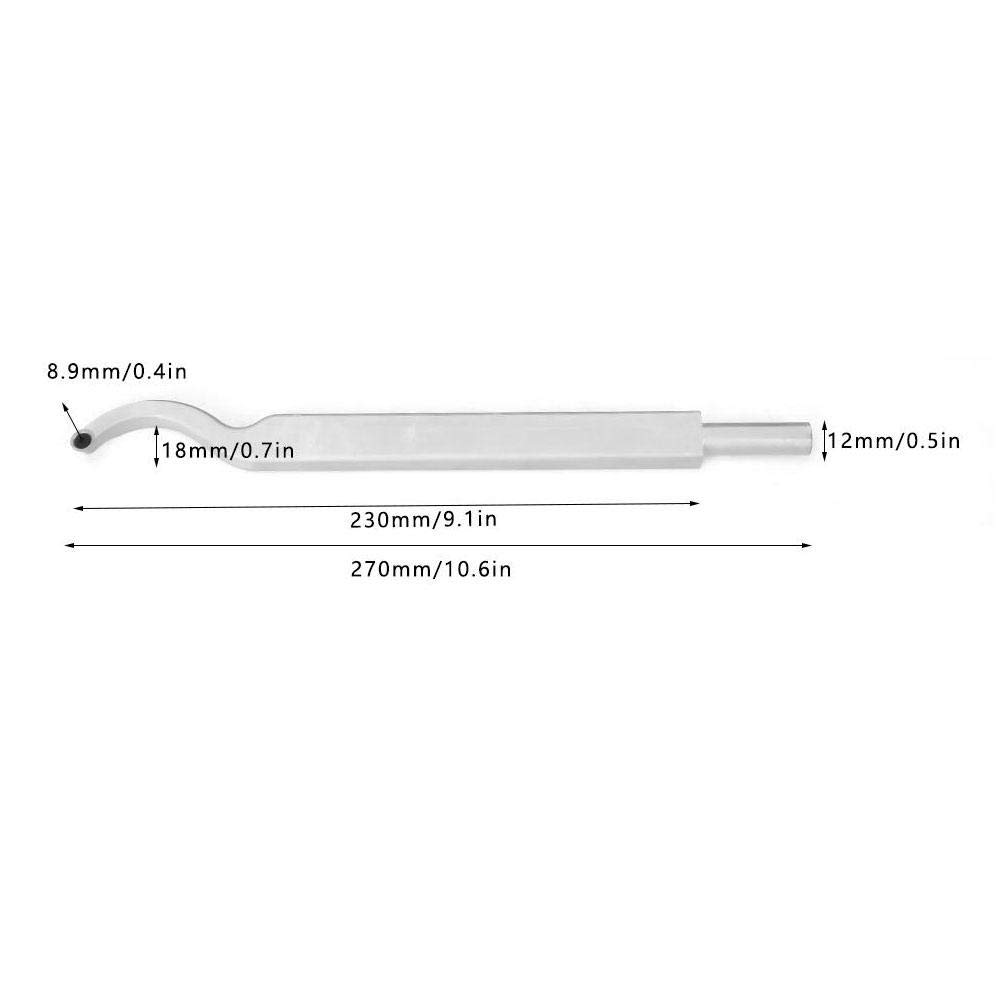 Premium Carbide Tipped Swan Neck Hollowing & Parting Tool - Wood Lathe Chisel for DIY Woodworking, Hobbyists & Carpenters (Small Bending Design, Handle Not Included) - Perfect for Bowl Turning, Pen Making & Detailed Wood Crafts