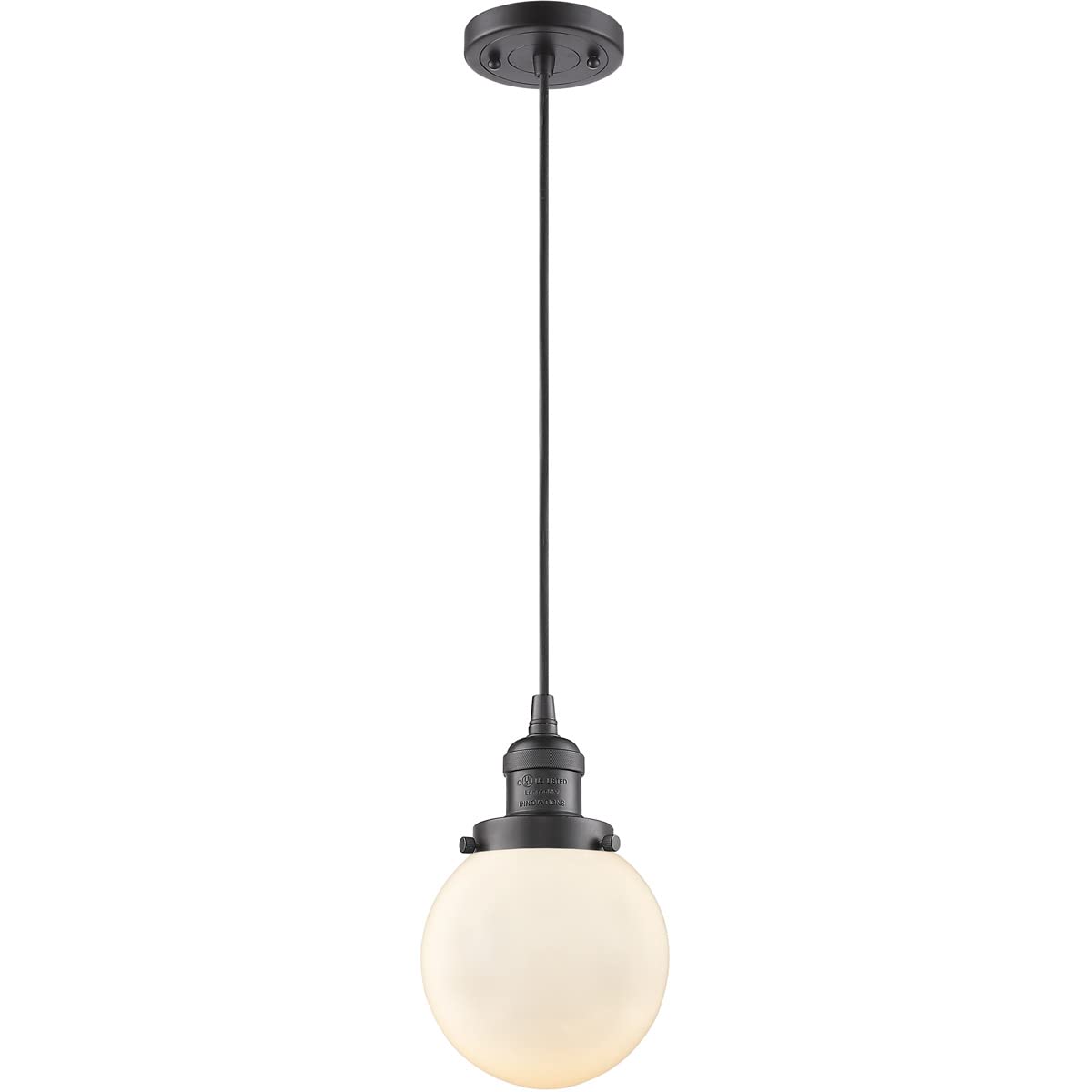 Innovative 6-LED Mini Pendant Light Fixture in Oil Rubbed Bronze Finish - Perfect for Kitchen Island, Dining Room, or Entryway Lighting