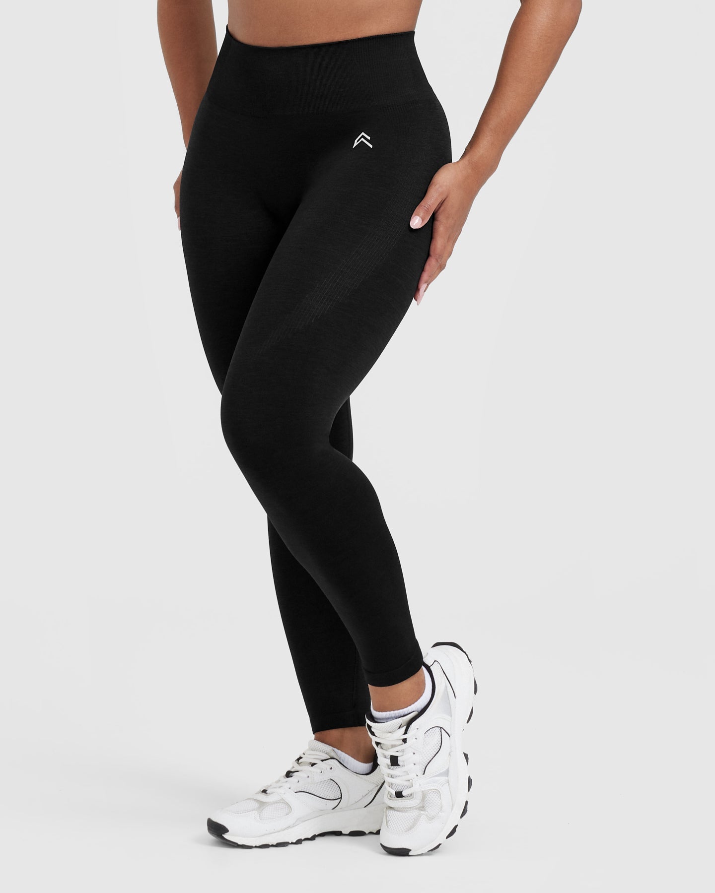 Classic Seamless 2.0 Leggings for Women - High Waisted Yoga Pants, Stretchy Workout Leggings in Black Marl | Perfect for Yoga, Gym, Running & Everyday Wear