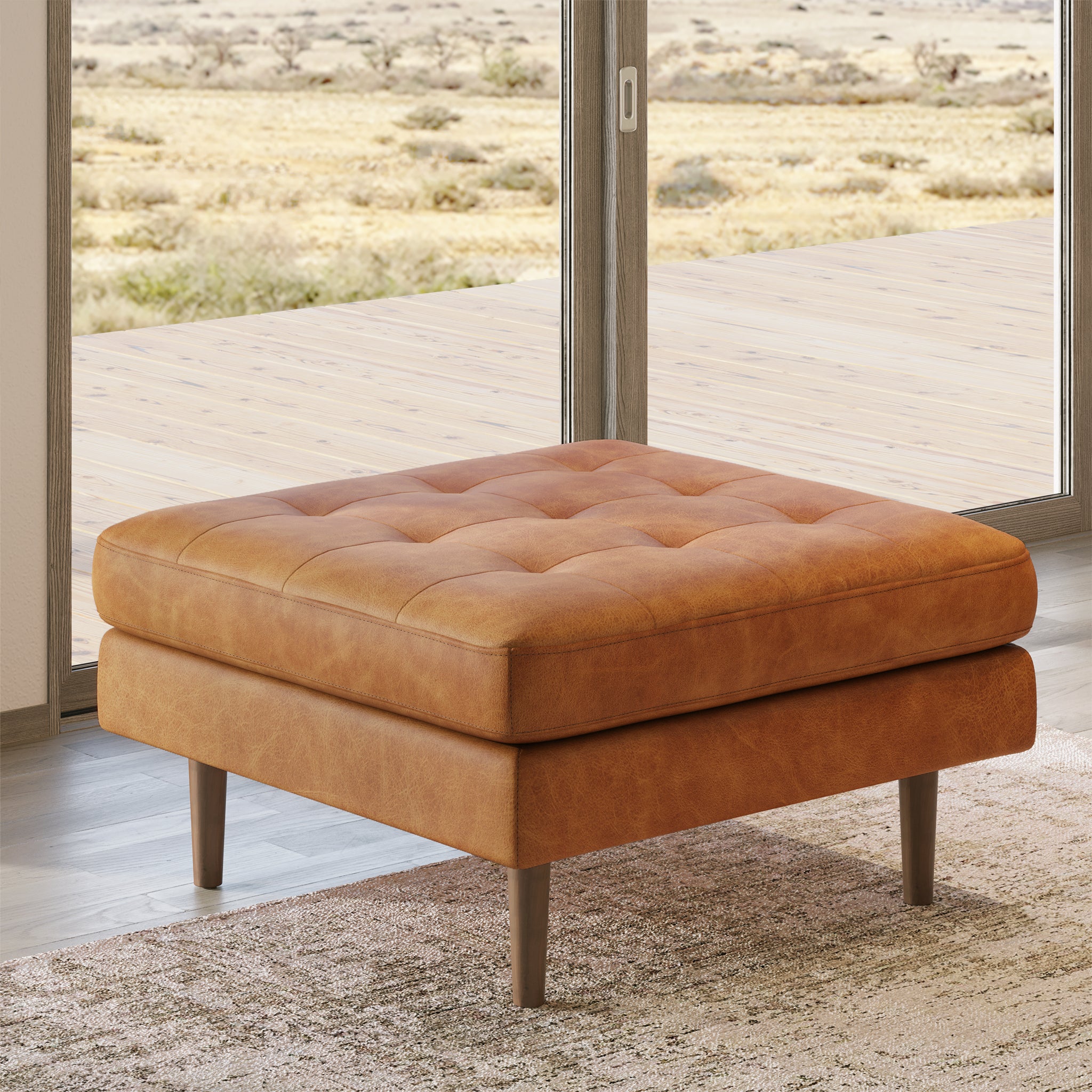 Napa Ottoman - Stylish and Comfortable Footstool for Living Room, Bedroom, or Office | Perfect for Relaxing, Reading, or Extra Seating