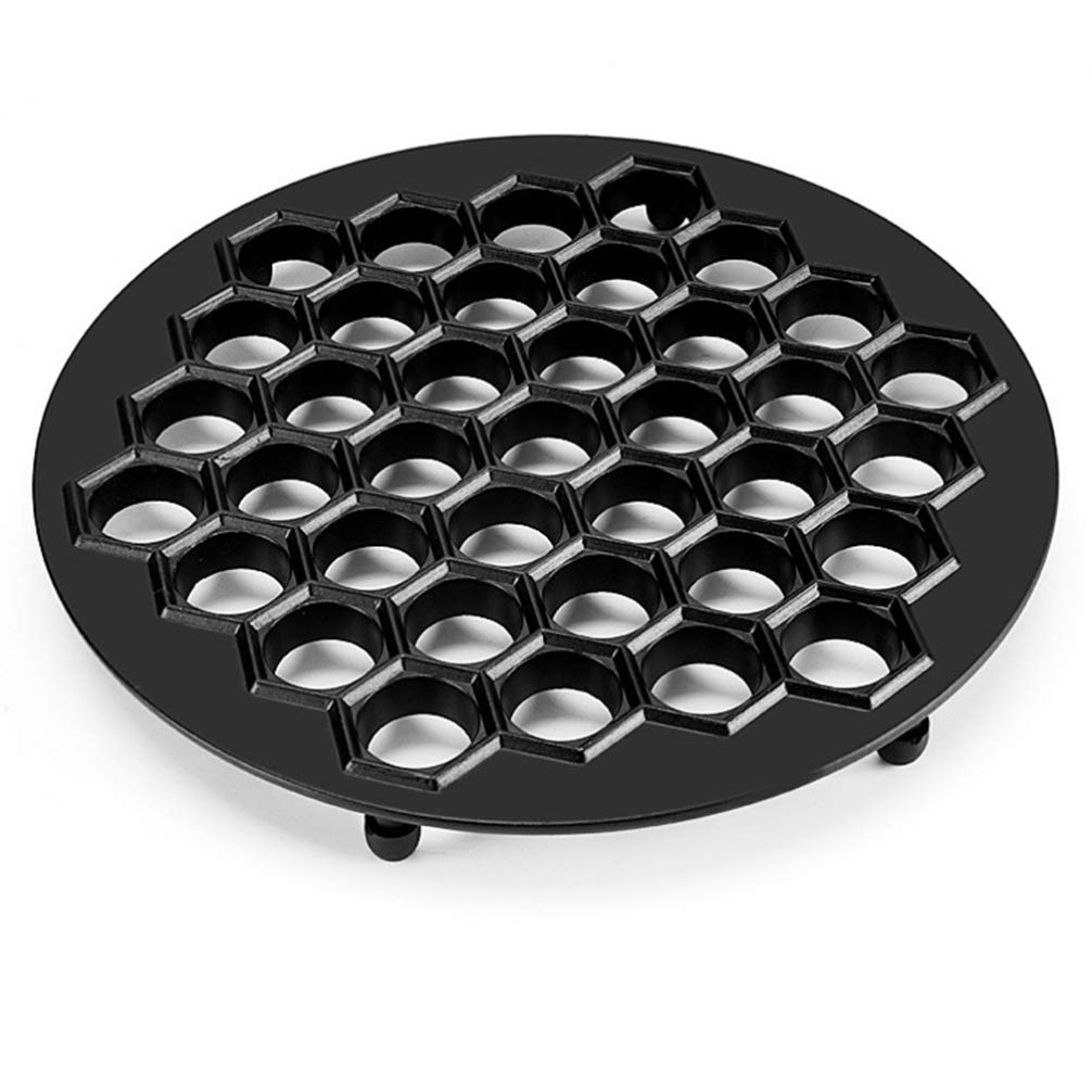 Cabilock 37-Hole Dumpling Maker - Zinc Alloy Dumpling Mold for Homemade Dumplings & Wontons | Kitchen Accessory for Shaped Dumplings | Perfect for Family Cooking, Party Snacks & Asian Cuisine Lovers