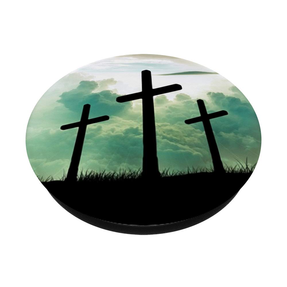 3-Pack Jesus Cross Christian Love PopSockets PopGrip - Interchangeable Phone & Tablet Stand with Swappable Base - Perfect for Bible Study, Church, Prayer & Daily Devotion