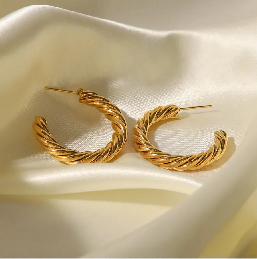 Allessandra Gold Earrings for Women - Elegant Dangle Hoop Earrings for Party, Wedding & Everyday Wear