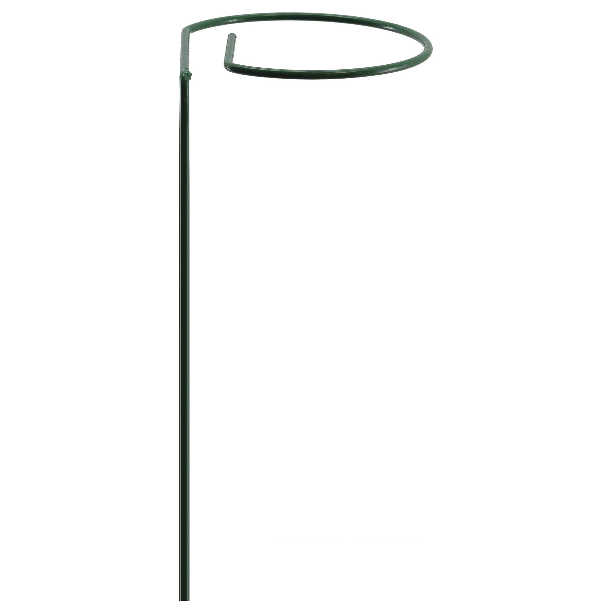 Arcadia Garden 40-Inch Green Flower Support Stakes (5-Pack) - Heavy Duty Plant Stakes for Outdoor Gardens, Flower Beds, and Climbing Plants - Durable Garden Accessories for Roses, Peonies, and Vines