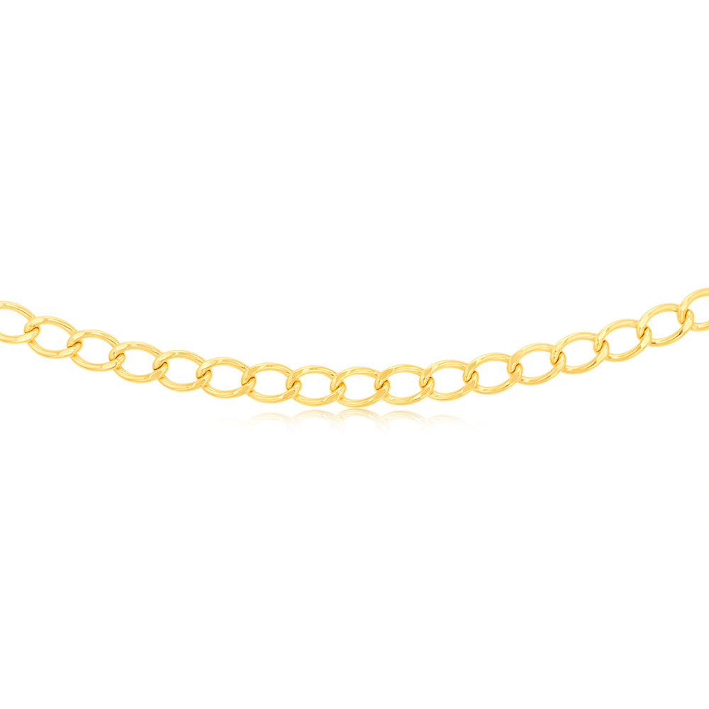 9ct Yellow Gold 150 Gauge Open Curb 45cm Chain - Elegant Jewelry for Women & Men, Perfect for Daily Wear, Gifts & Special Occasions