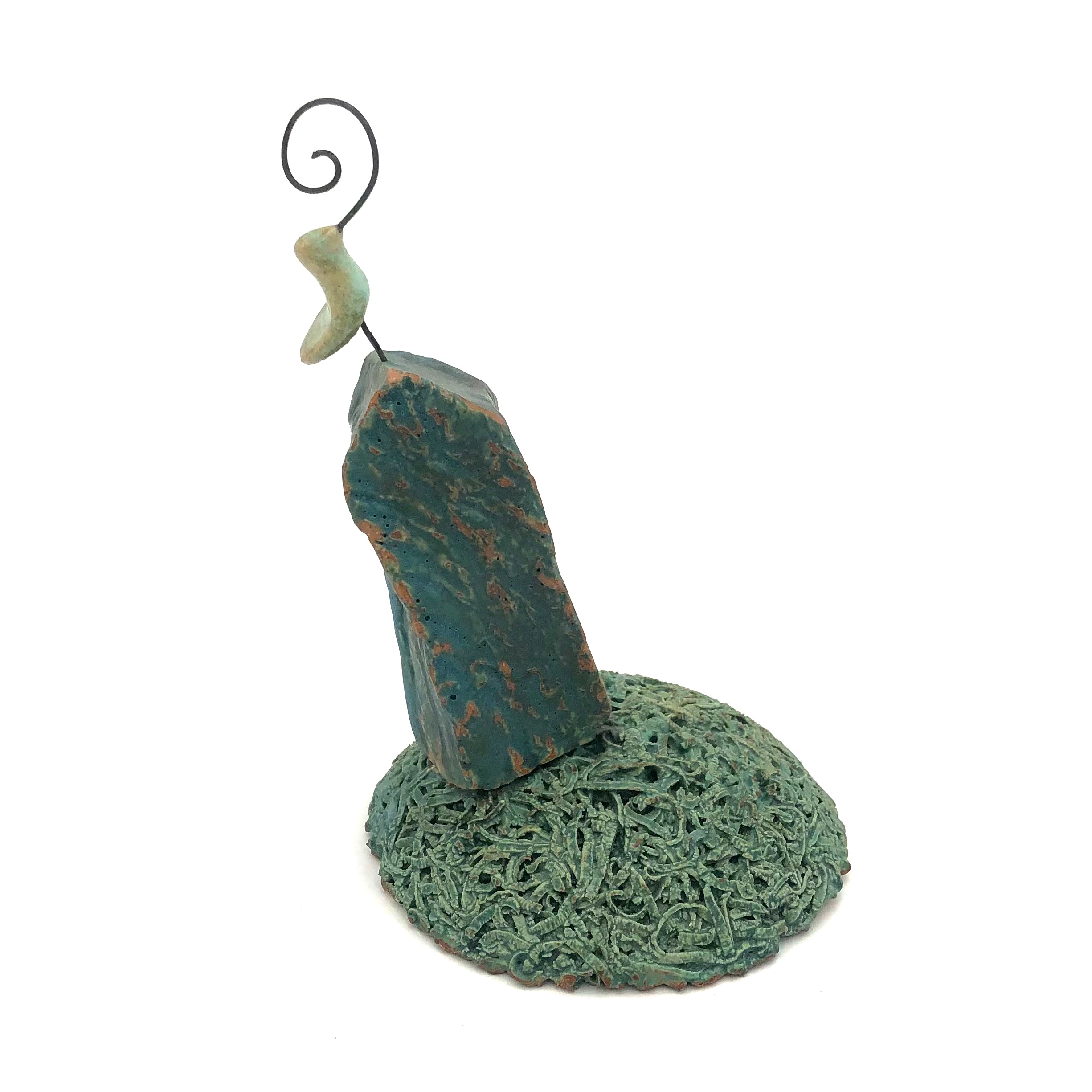 Cathy Broski Handmade Ceramic Sculpture - Songbird House Bird Feeder for Garden Decor (Assorted Designs) | Outdoor Yard Art & Unique Gift Idea