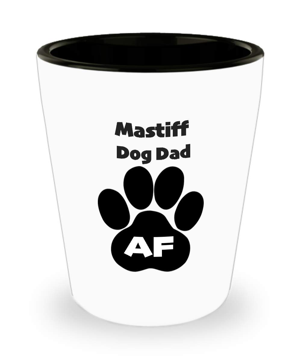 1.5 oz Mastiff Shot Glass - Unique Gift for Dog Lovers, Pet Parents & Dog Dads - Perfect for Parties, Barware & Dog-Themed Events