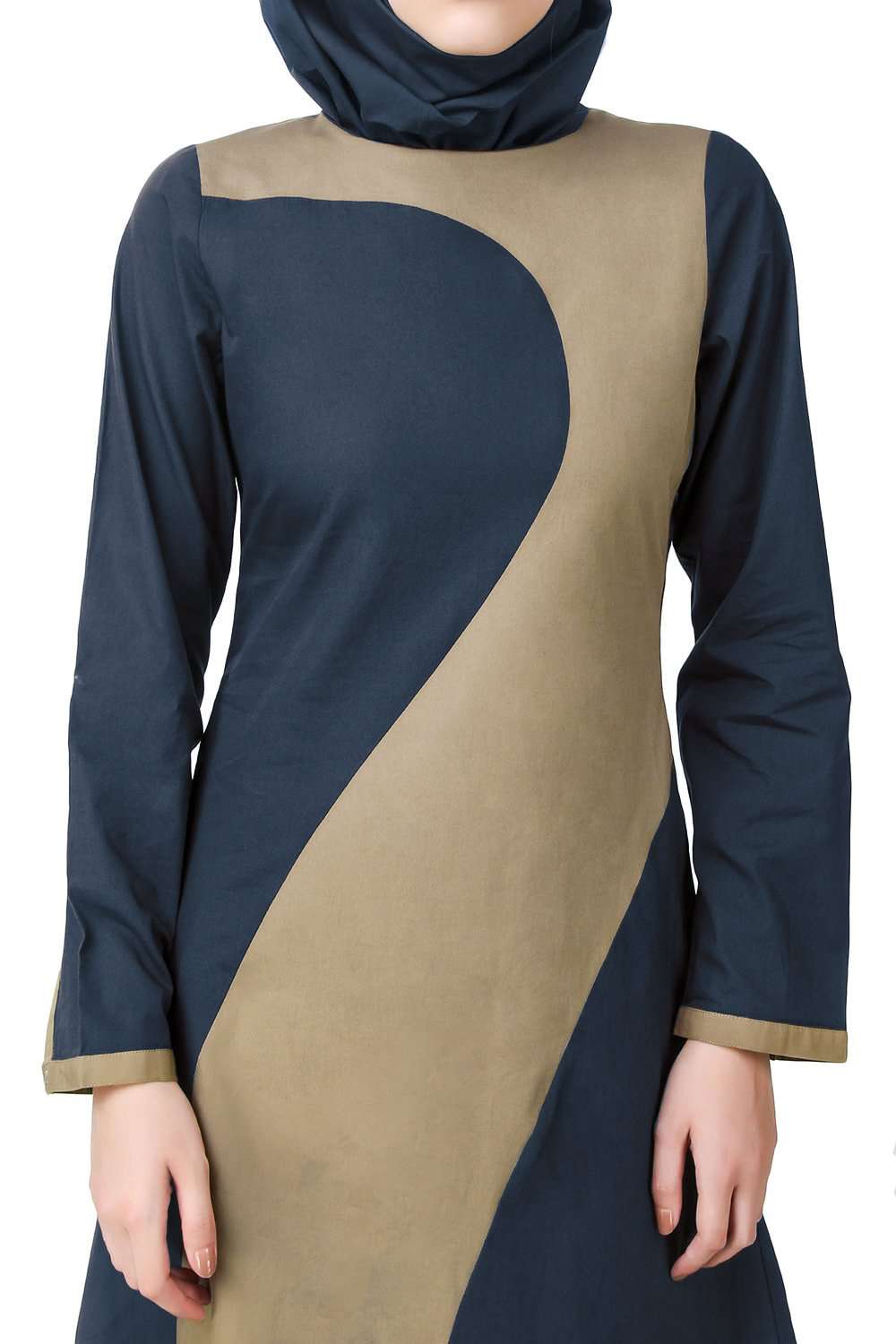 Elegant Zaib Abaya - Modest Muslim Dress for Women - Perfect for Prayer, Eid, and Special Occasions