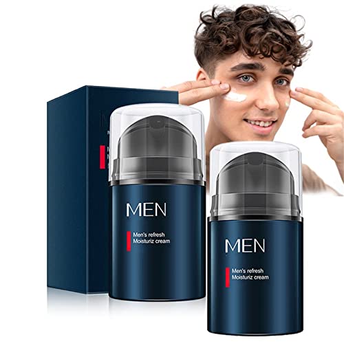AgeDefy Men's All-In-One Face Cream - Anti-Aging & Anti-Wrinkle Moisturizer for Men's Skin Care (2Pcs) | Hydrating Facial Lotion for Daily Use, Gym & Travel