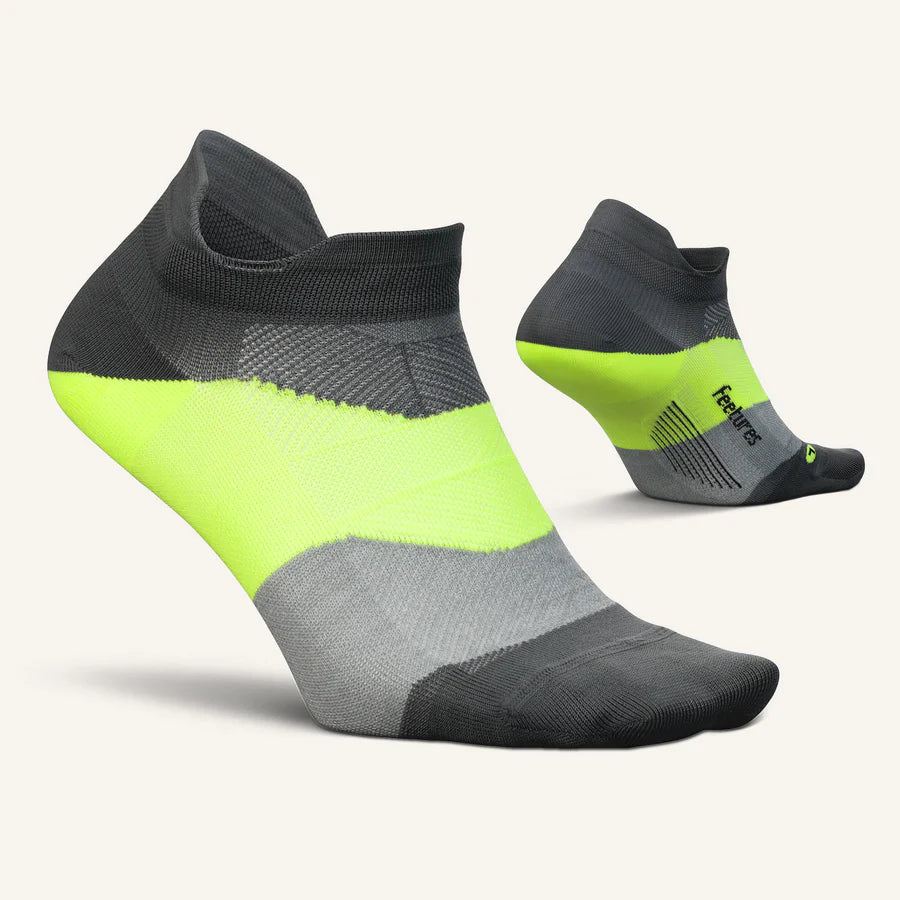 Elite Ultra Light Cushion No Show Socks for Women & Men - Breathable Invisible Liner Socks (Midnight Neon) - Perfect for Running, Sneakers & Everyday Comfort