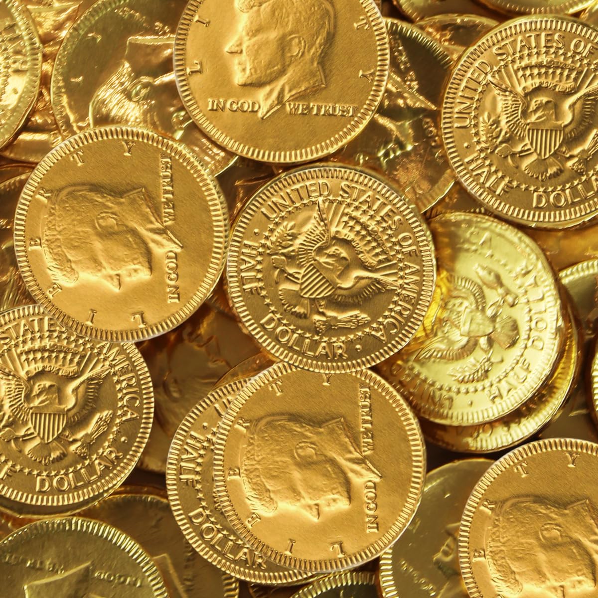Albert Premier Belgian Chocolate Coins - 48 Individually Wrapped Kosher Milk Chocolate Gold Coins for St. Patrick's Day, Birthday Party Favors, Gifts & Treats | Perfect for Holiday Celebrations, Good Luck Charms & Dessert Tables