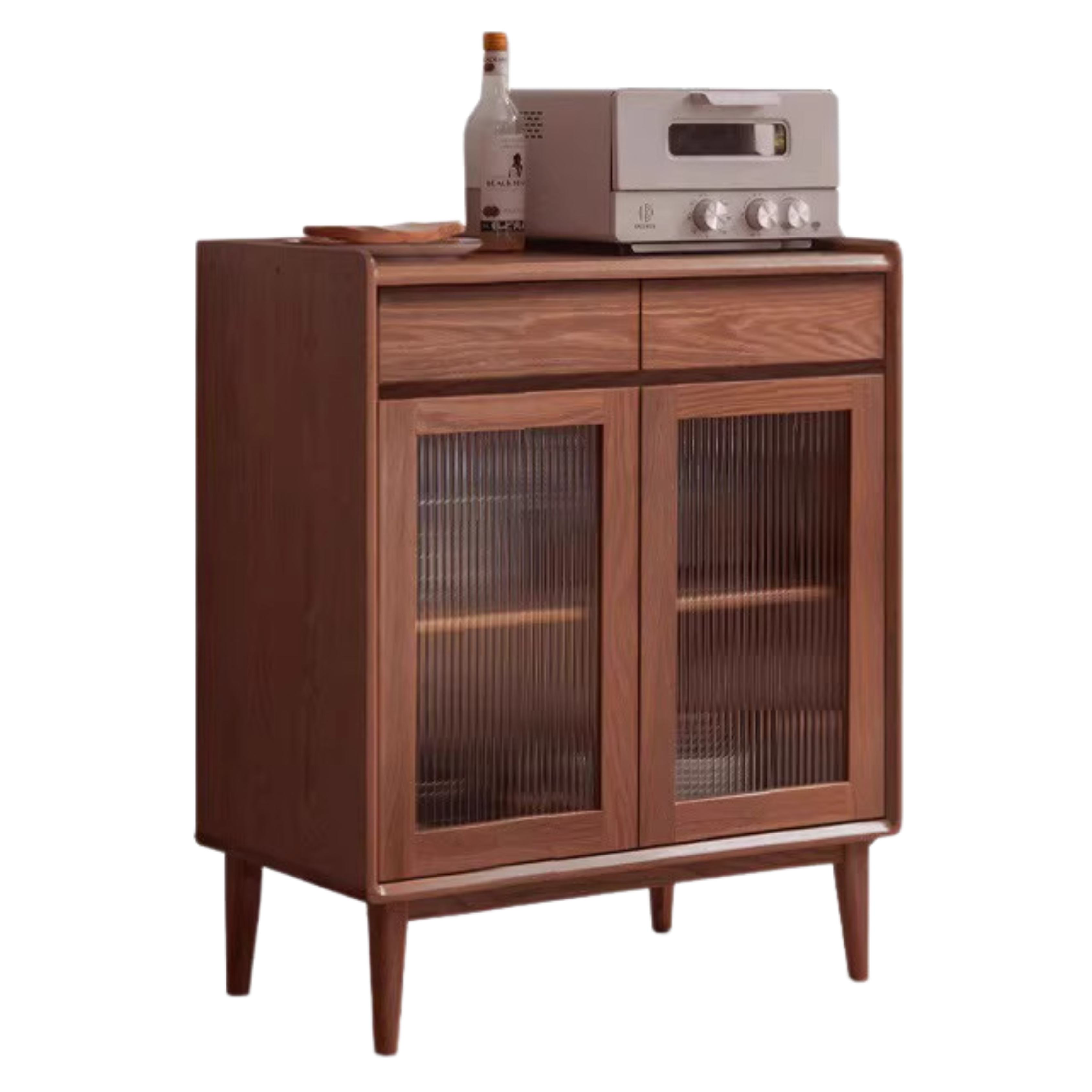 29.5x11.8x37 inch / 75x30x94сm / Walnut color / solid wood sideboard