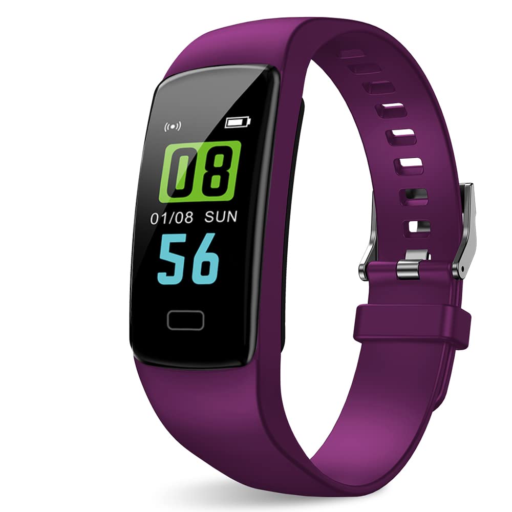 PUBU Fitness Tracker with Heart Rate Monitor - IP68 Waterproof Smartwatch for Men, Women & Kids - Perfect for Running & Swimming