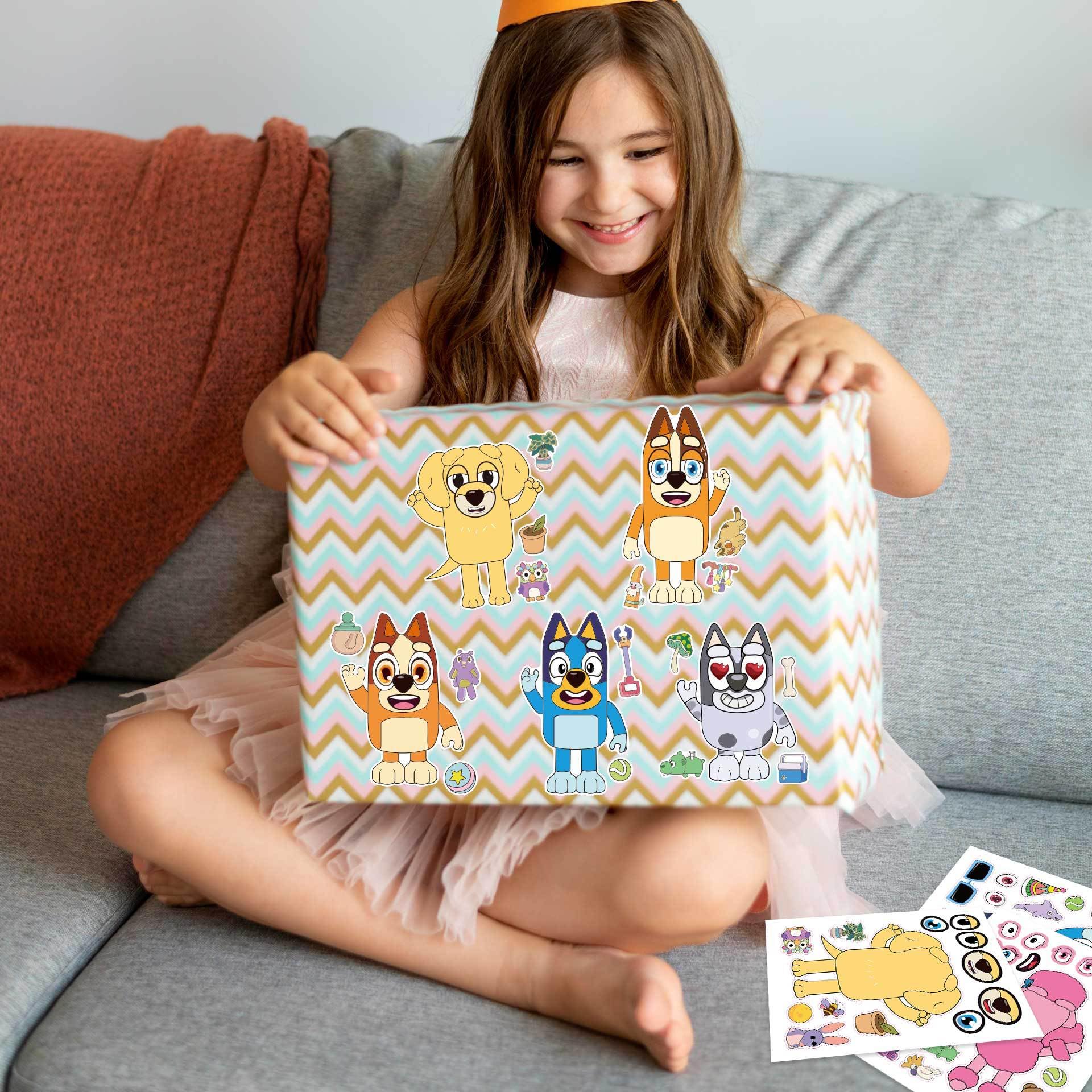 16 Sheets DIY Cartoon Face Stickers for Kids - Cute Anime Puzzle Stickers for Birthday Gifts, Party Favors, School Rewards & Art Crafts - Perfect for Scrapbooking, Notebook Decoration & Kids' Activities