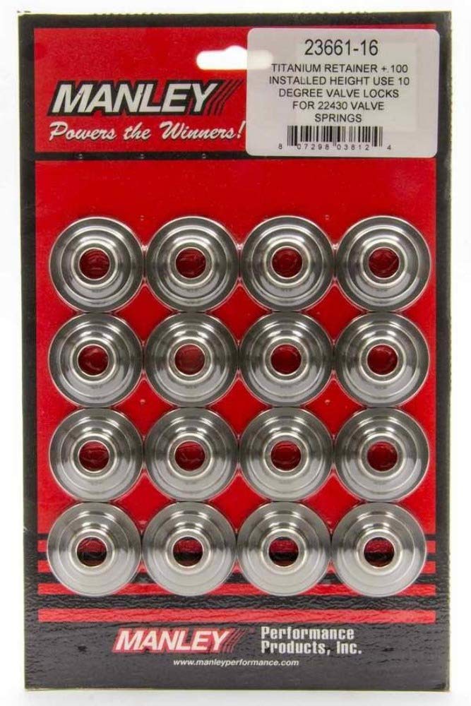 Manley 23658-16 Titanium Valve Spring Retainer - High Performance Engine Upgrade for Racing & Muscle Cars - Perfect for High RPM Applications & Engine Rebuilds